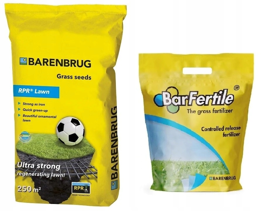 Trawa Barenbrug RPR Lawn 5kg samozagęszczająca+ Nawóz START BarFertile 5kg