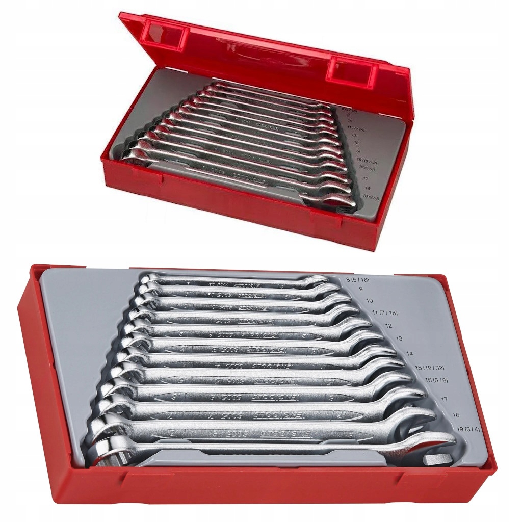 Očkoploché kľúče sada v uzatvárateľnom boxe TT1236 Tengtools