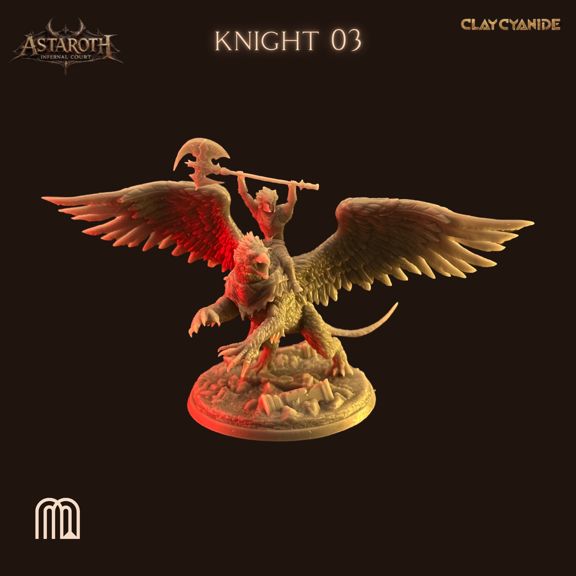 Figurka rytíře Griffina Knighta Axe Astaroth 50 mm