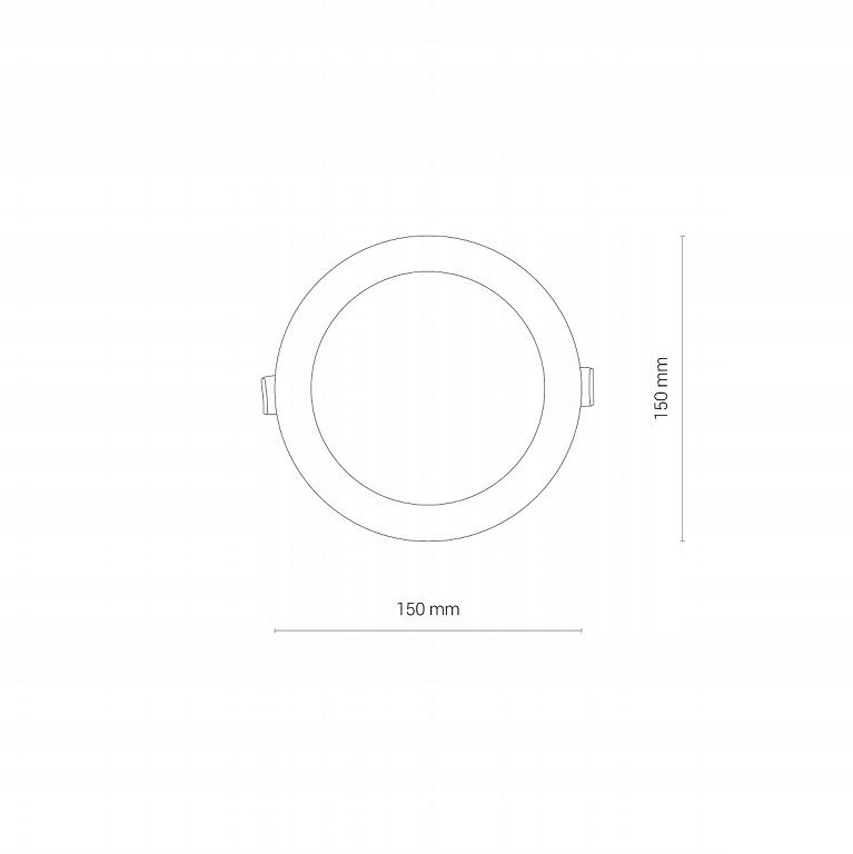 Lampa podtynkowa, wpust oczko CL KOS LED 10W 4000K Kolekcja CL KOS LED