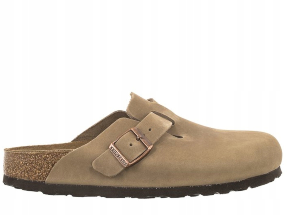 Nazouváky pantofle Birkenstock 0960813 Boston Leoi Narrow Hnědé 36