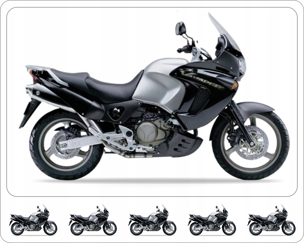 Samolepky Juula Pro Honda XL 1000 V Varadero 1999-2002 Černé NH418