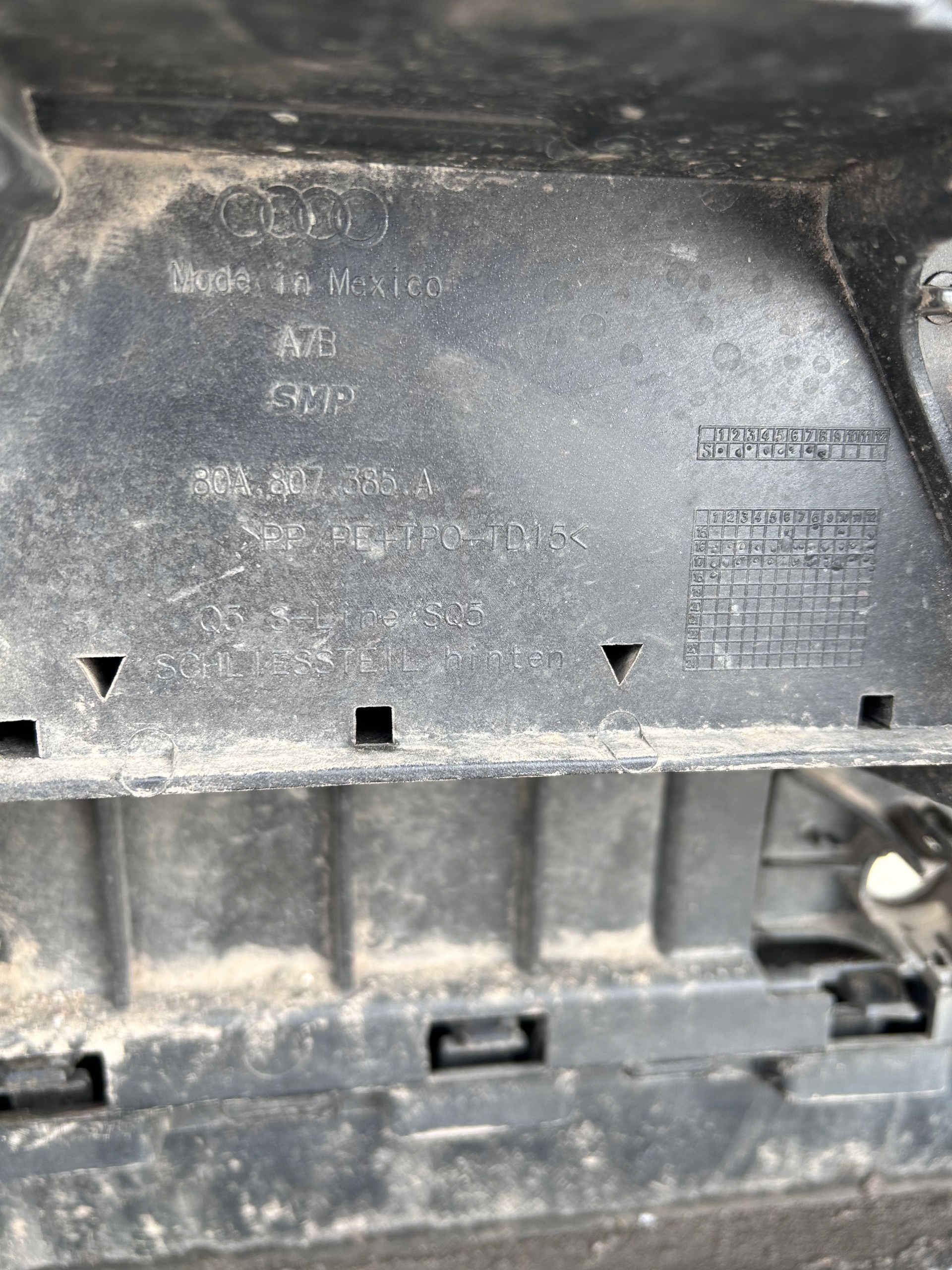bumper rear AUDI Q5 II 80A S-LINE nr.0