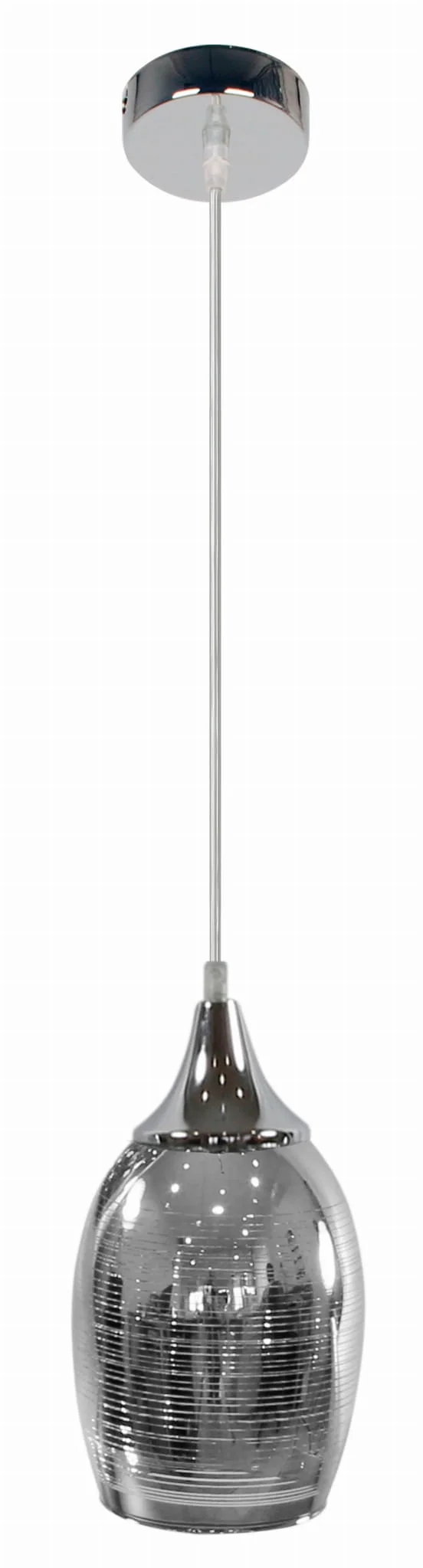Candellux Marina Závěsné svítidlo chrom, sklo, patice E27, 125cm nastavitelné