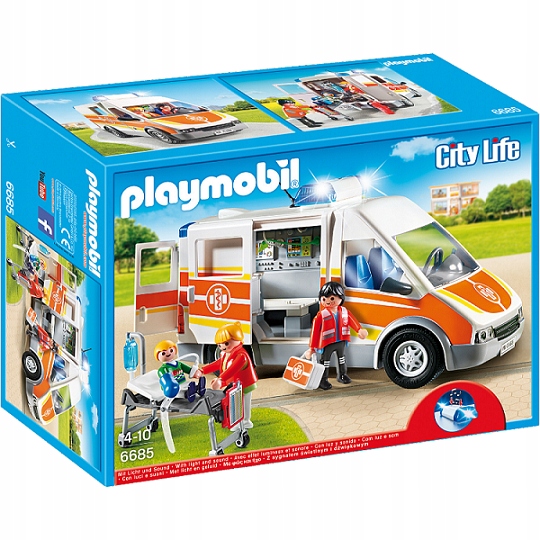 PLAYMOBIL 6685 KARETKA ŚWIATŁO + DŹWIĘK UNIKAT 11621485570 - Allegro.pl