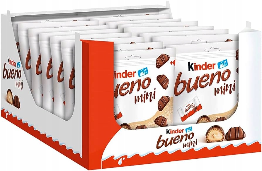 Kinder Bueno Mini Wafelki w Czekoladzie 108g x 16 szt
