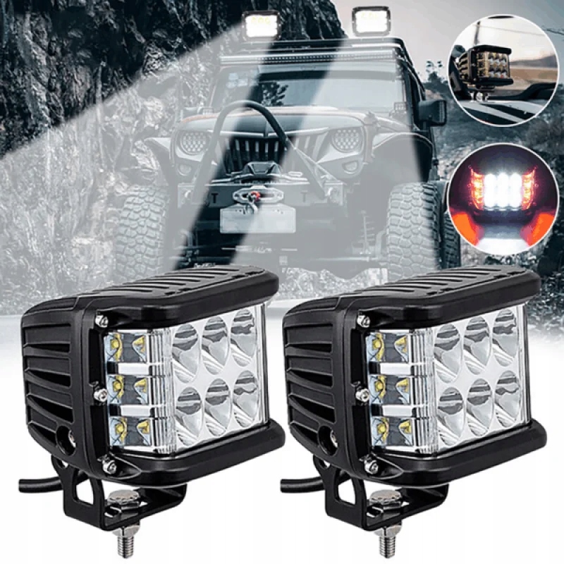 2SZT MOCNA LAMPA ROBOCZA PANEL HALOGEN 12/24V 60W ledbar 40LED cube IP67 Typ samochodu 4x4/SUV Autobusy Niezdefiniowany Samochody ciężarowe Samochody dostawcze Samochody kempingowe Samochody osobowe