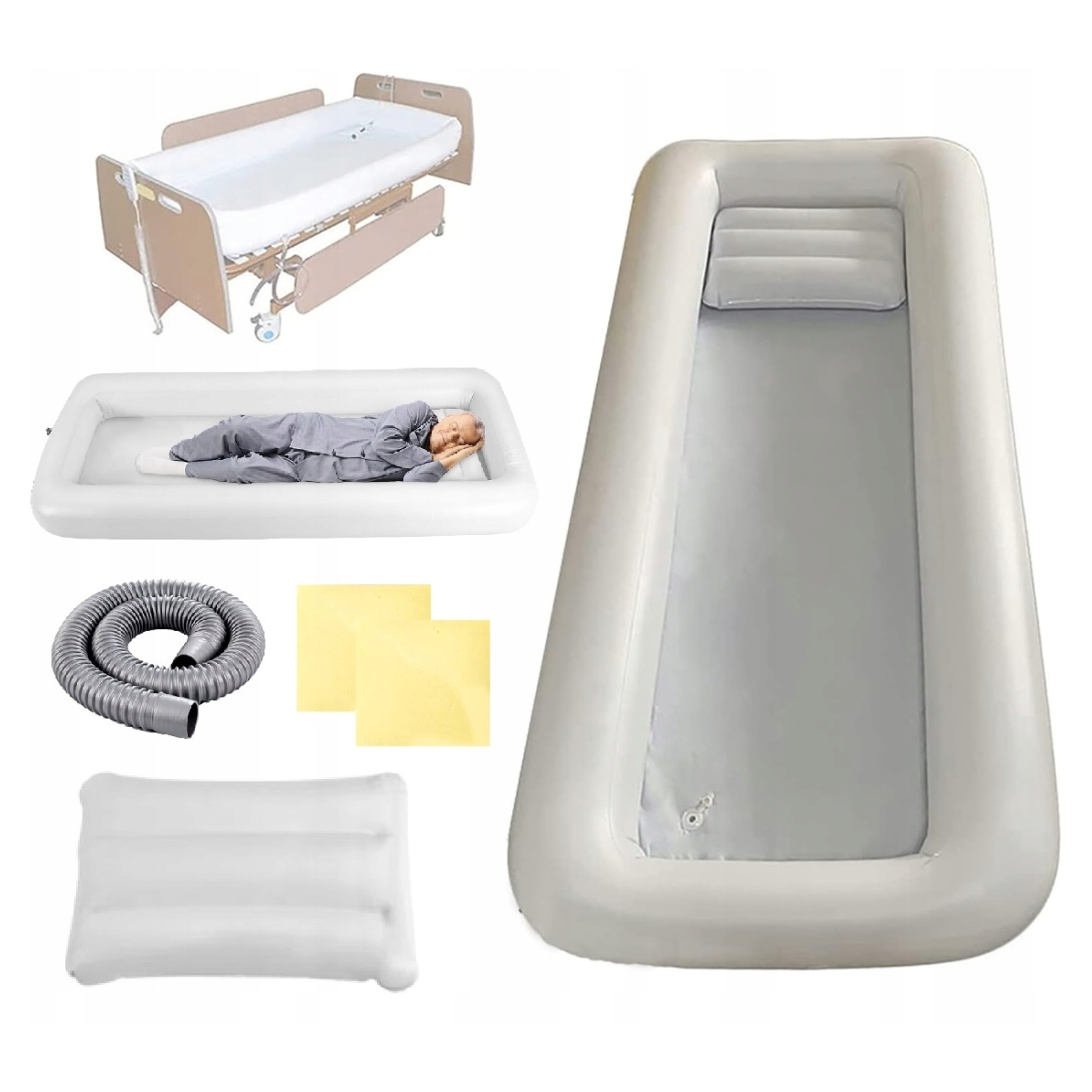 Składana Dmuchana Wanna Pneumatyczna Kąpieli Dorosłych Starszych Przenośna