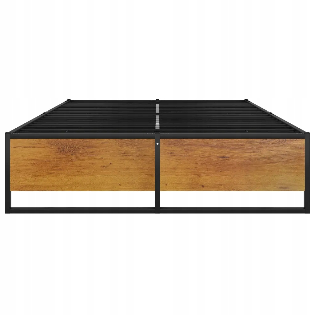 Rama łóżka, czarna, metalowa, 120 x 200 cm Rozmiar (cm) 120x200