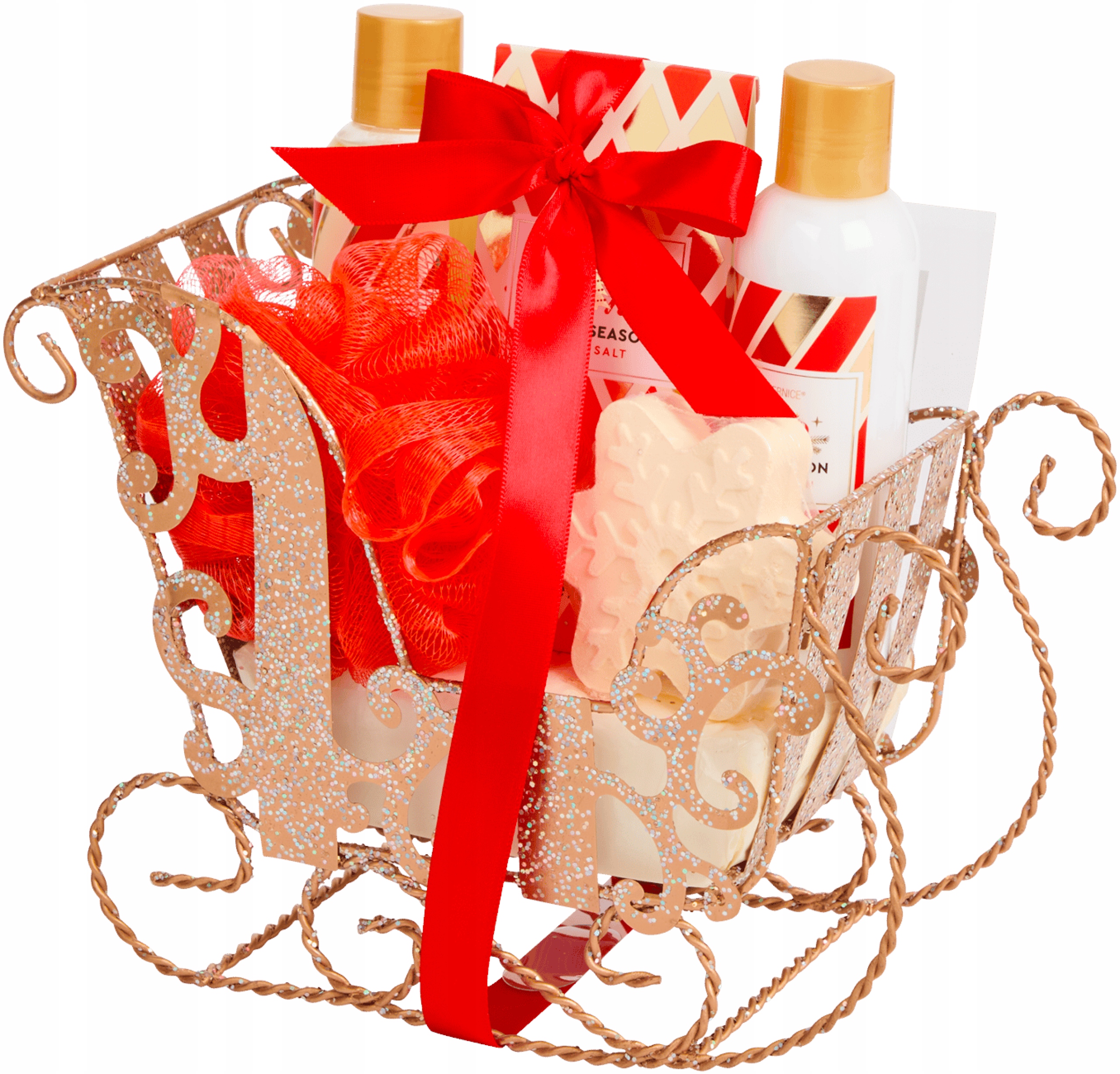 Sanie Zestaw Kosmetyków do Kąpieli Zestaw podarunkowy w sankach 5 części