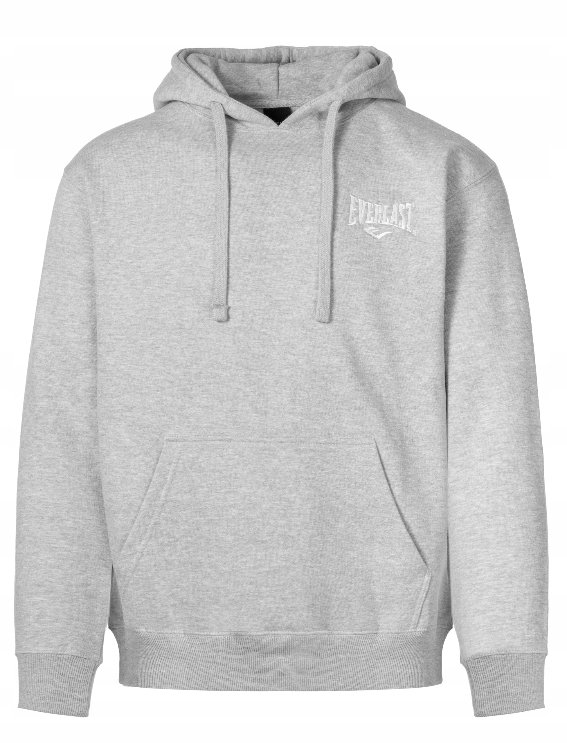 Everlast Bluza Męska Dresowa Dres Sportowy Bawełna Popiel French Terry XL