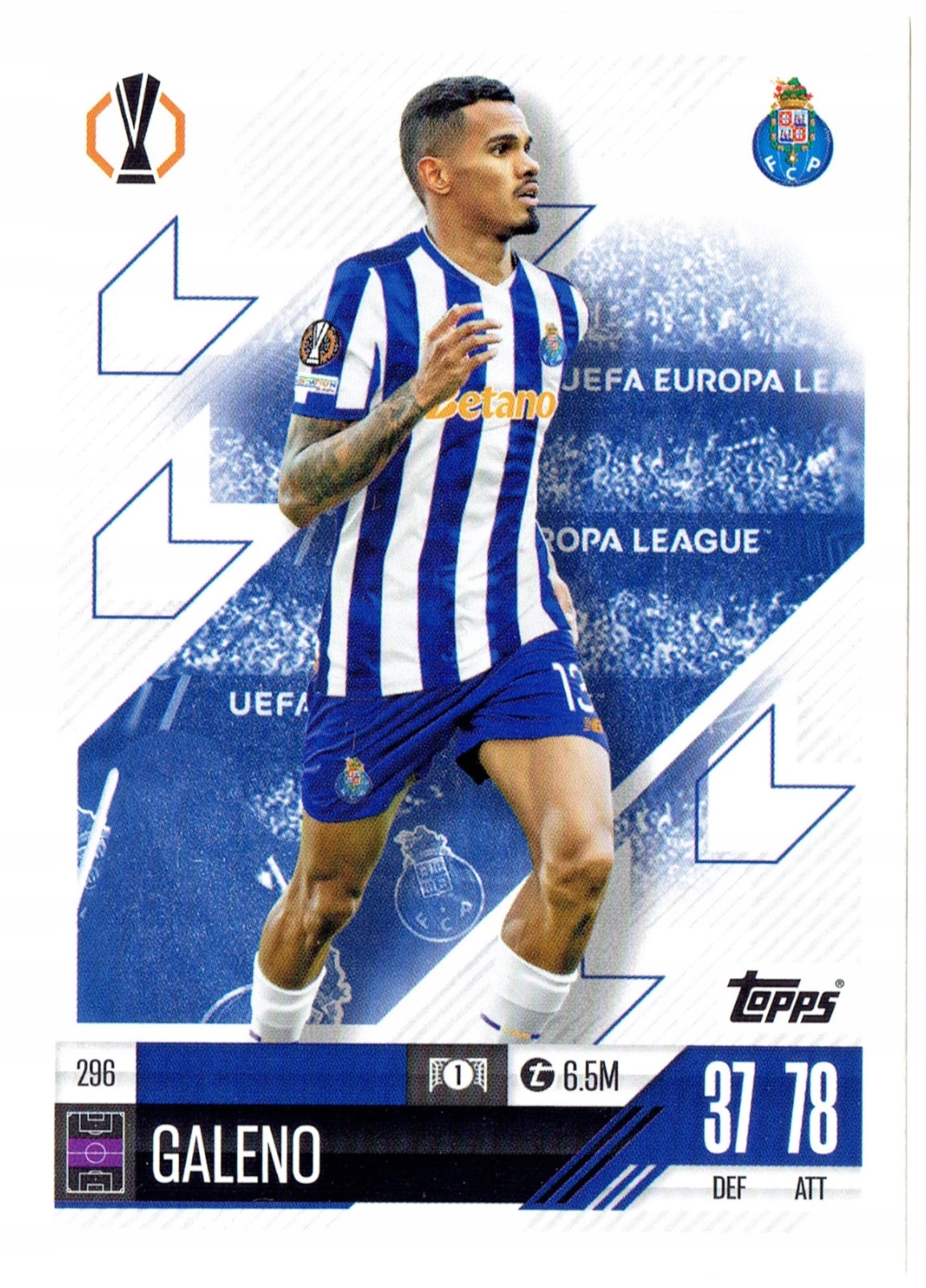 Topps Match Attax 2024-2025 Base Card 296 Galeno Porto