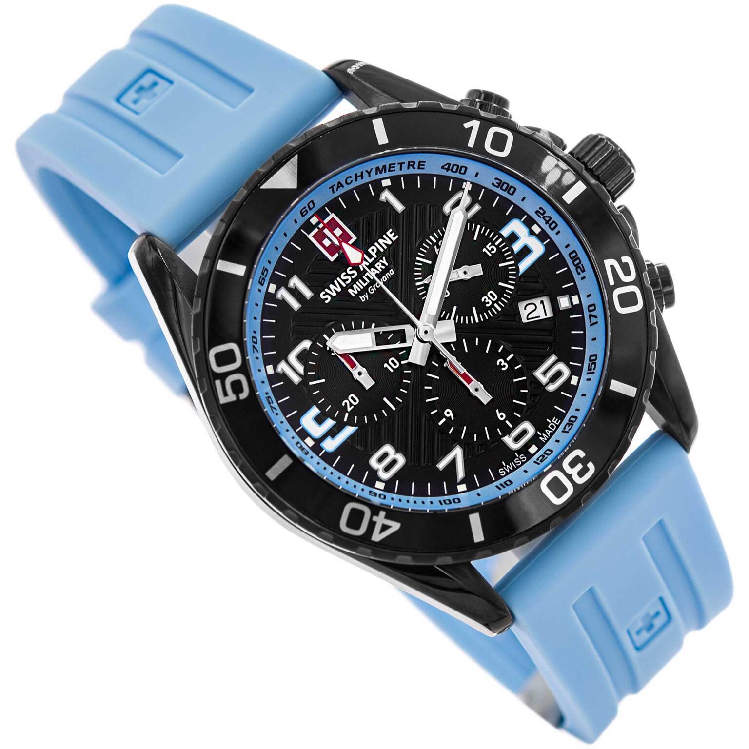Pánské Hodinky Swiss Alpine Military SAM7029.9871, Modrý Chronograf