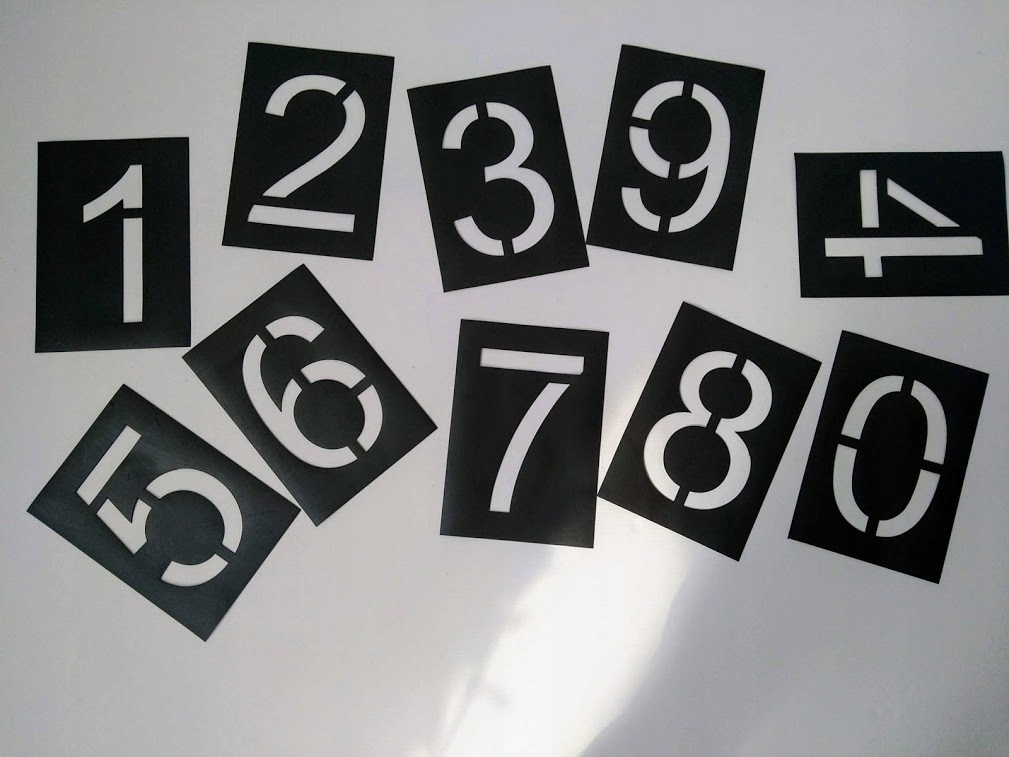 Szablony magnetyczne do malowania CYFRY 20cm 0,7mm Kod producenta SMC20