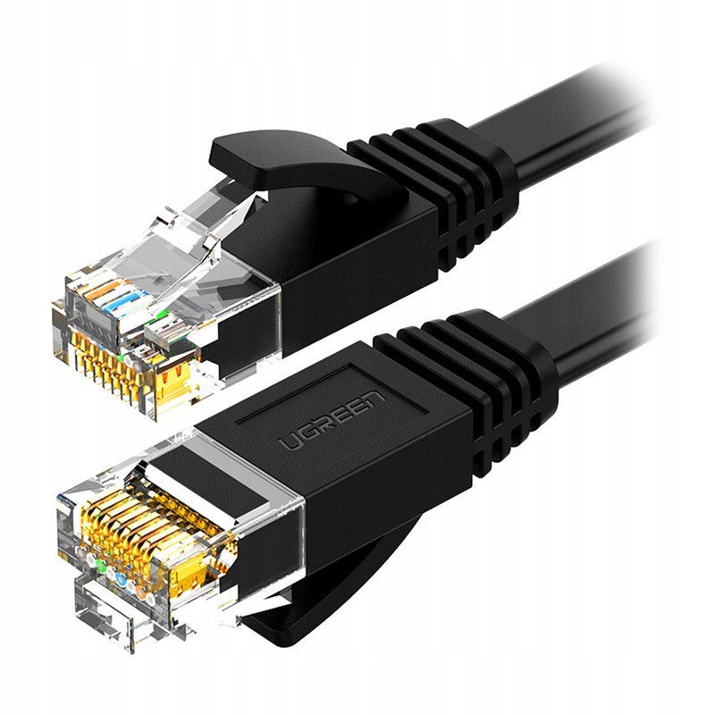 Kabel RJ45 Ugreen NW102 Cat. 6, 30m, płaski (czarny) Ugreen