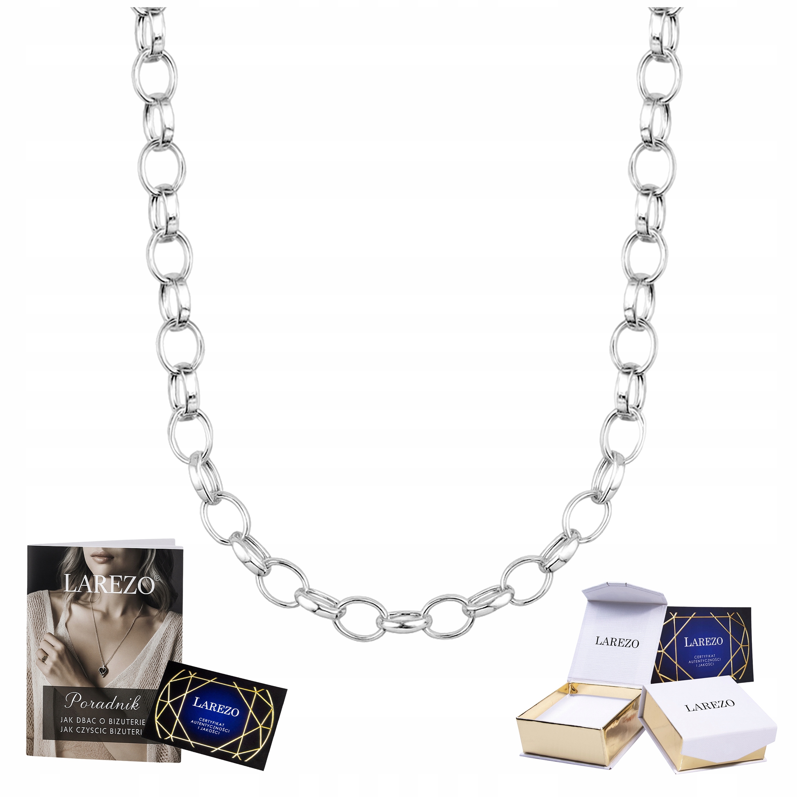 Stříbrný Řetízek Dámský Tlustý Rolo Ankr Klasický Dlouhý 45 cm Stříbro 925