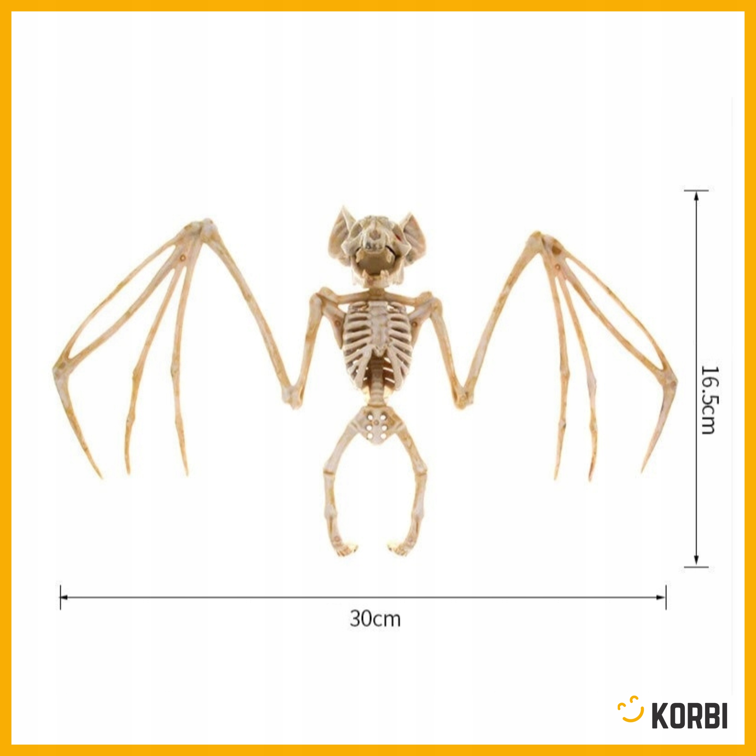 SZKIELET NIETOPERZA NIETOPERZ KOŚCI DEKORACJA WISZĄCA OZDOBA HALLOWEEN Marka Korbi