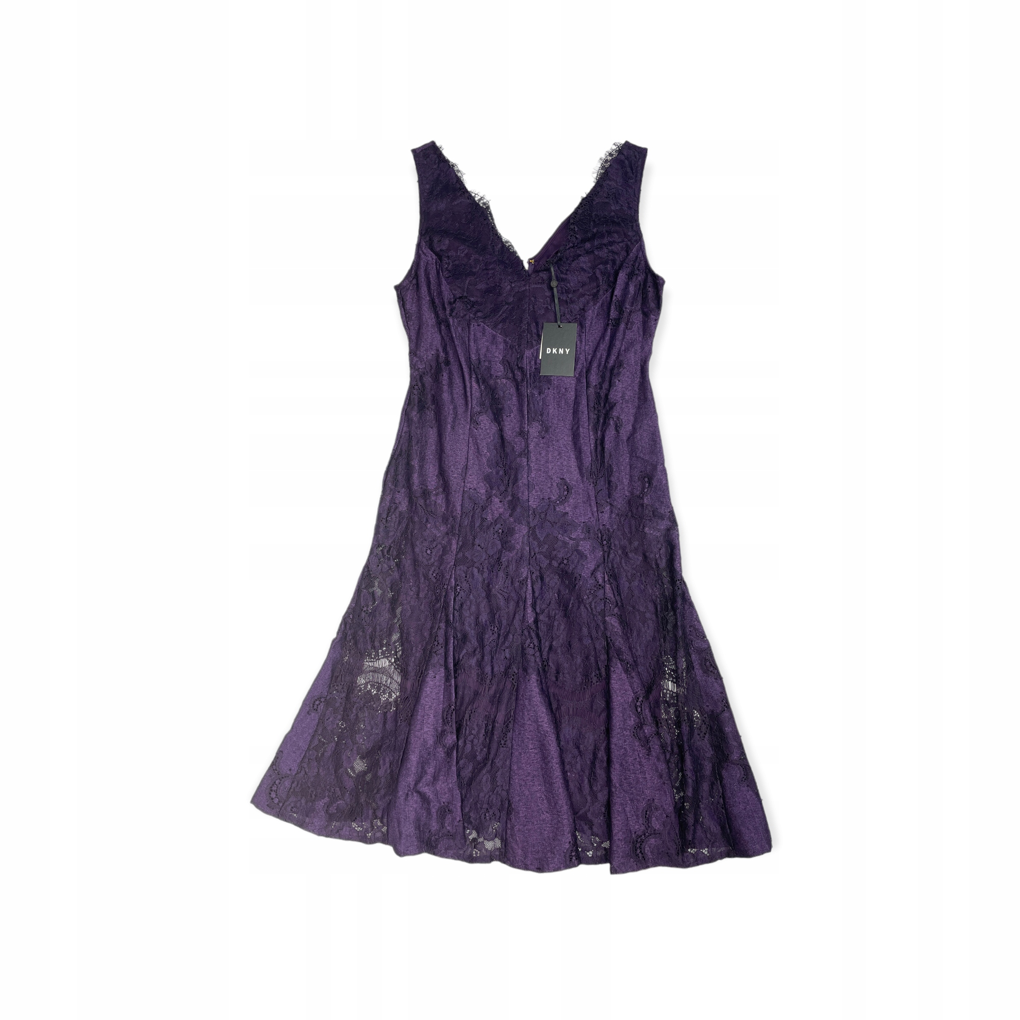 Šaty s ramínky fialová Dkny M