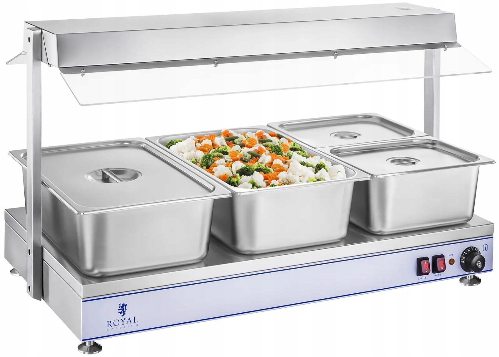 Płyta grzewcza 100x50 cm 1550W 3 halogeny Royal Catering RCHP-100H 10010383