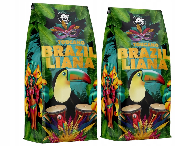 Kawa ziarnista Blue Orca Coffee Brazilliana Toucano Arabica 2 x 1kg
