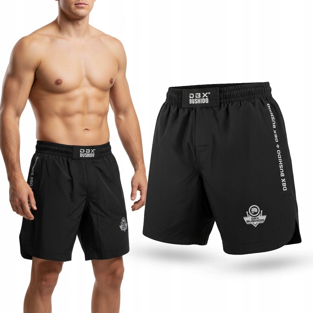 Spodenki Mma Treningowe Męskie Lekkie Do Sportów Walki Siłownia Bushido XL