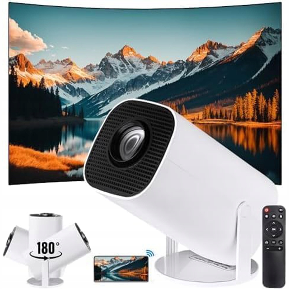 Projektor Premietačka Android 12.0 Tv 5G Wifi Mini Hd Prenosný Otočný 180