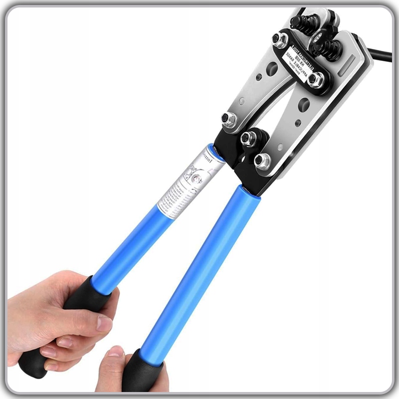 ZACISKARKA KOŃCÓWEK KABLI PRZEWODÓW PRASKA TULEJKI 390 mm 6-50mm2 Model PRASKA TULEJK 390 mm 6-50mm2