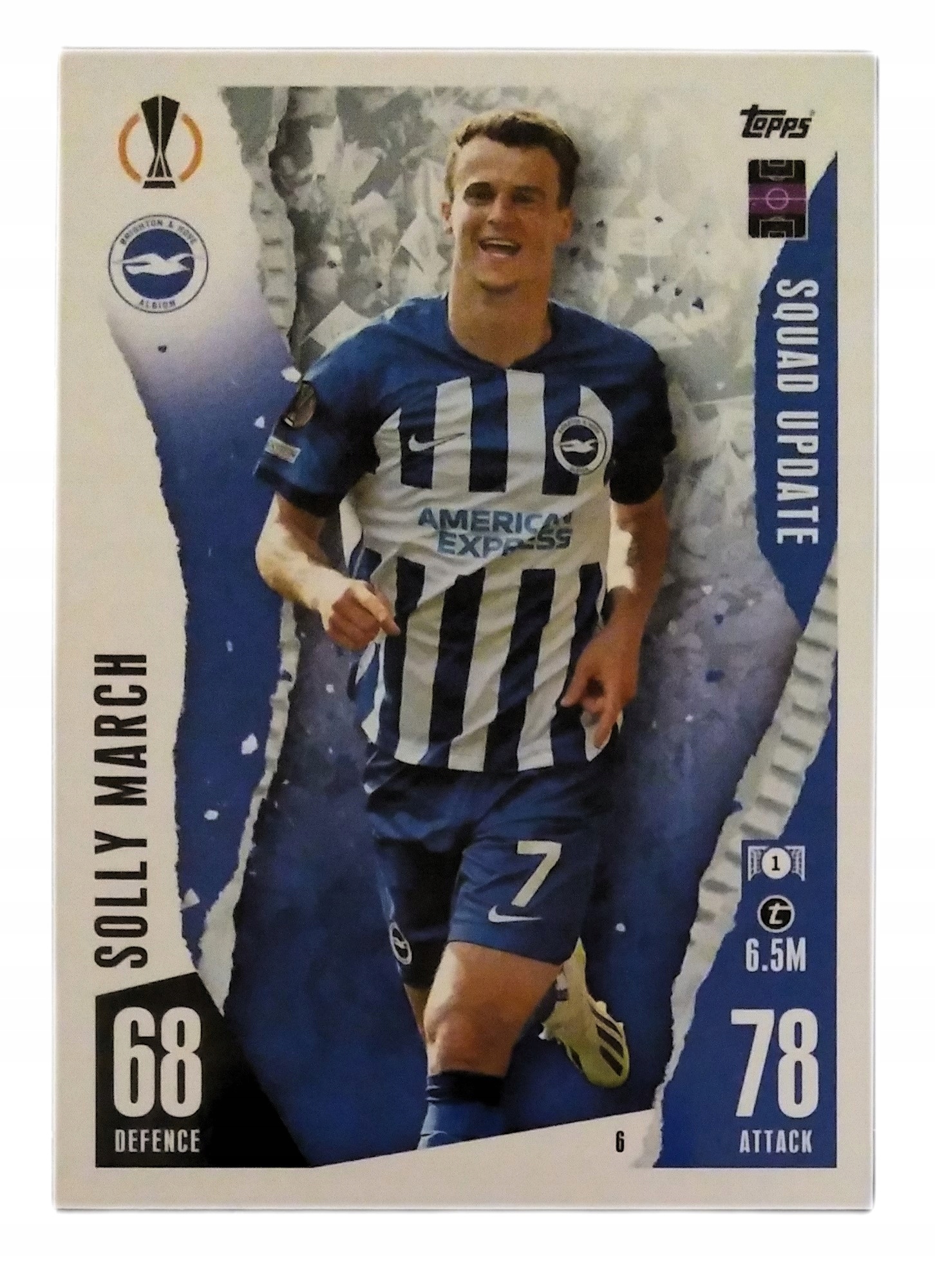 Match Attax 23/24 Extra Karta Squad Update 6 Solly March