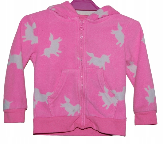 mikina fleece jednorožce ST.BERNARD 12-18 m-cy/ 86cm