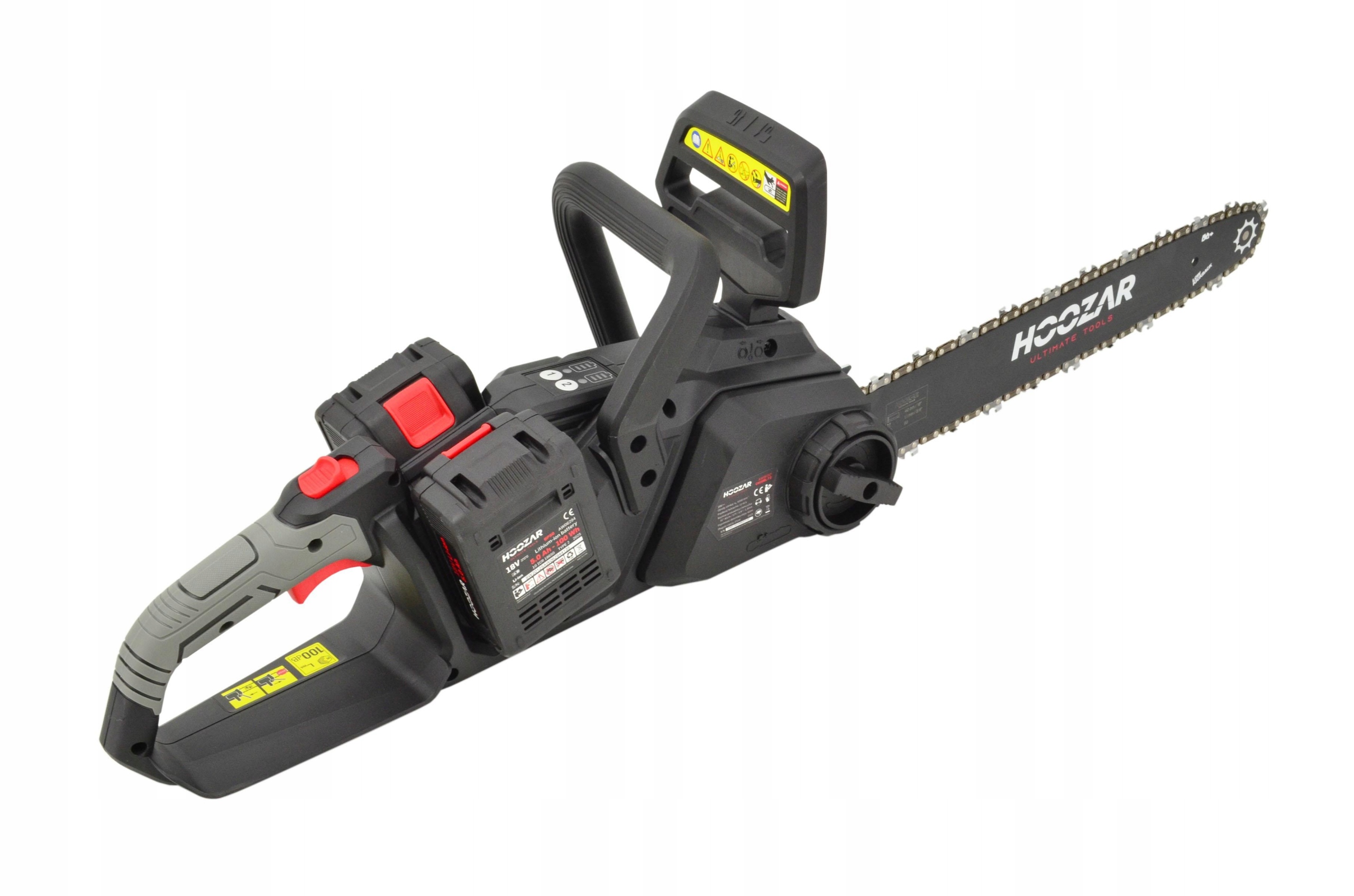 Hoozar Řetězová pila 36V, 2X18V 16"/40Cm, 2X5.0Ah Ch16Bl-T2