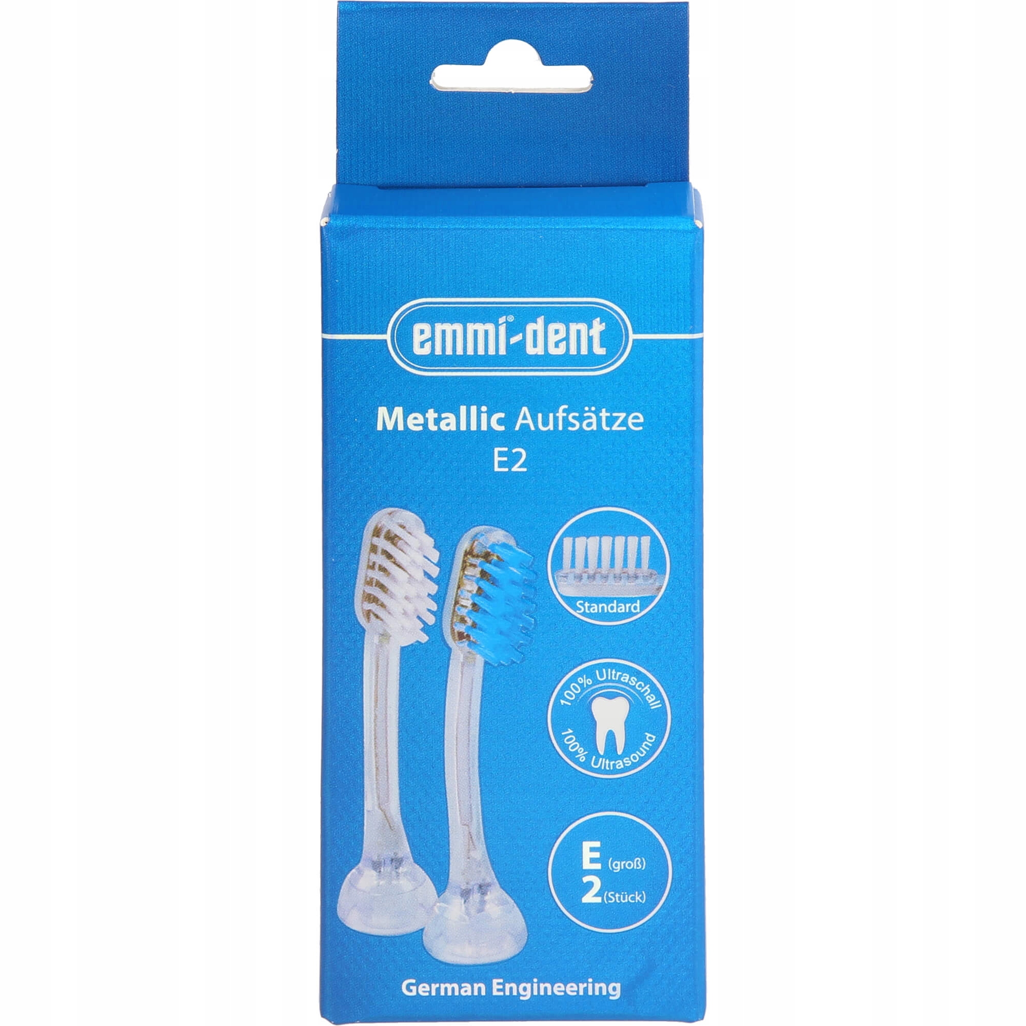emmi-dent E2 Ersatzbürstenköpfe, 2 Sztuka