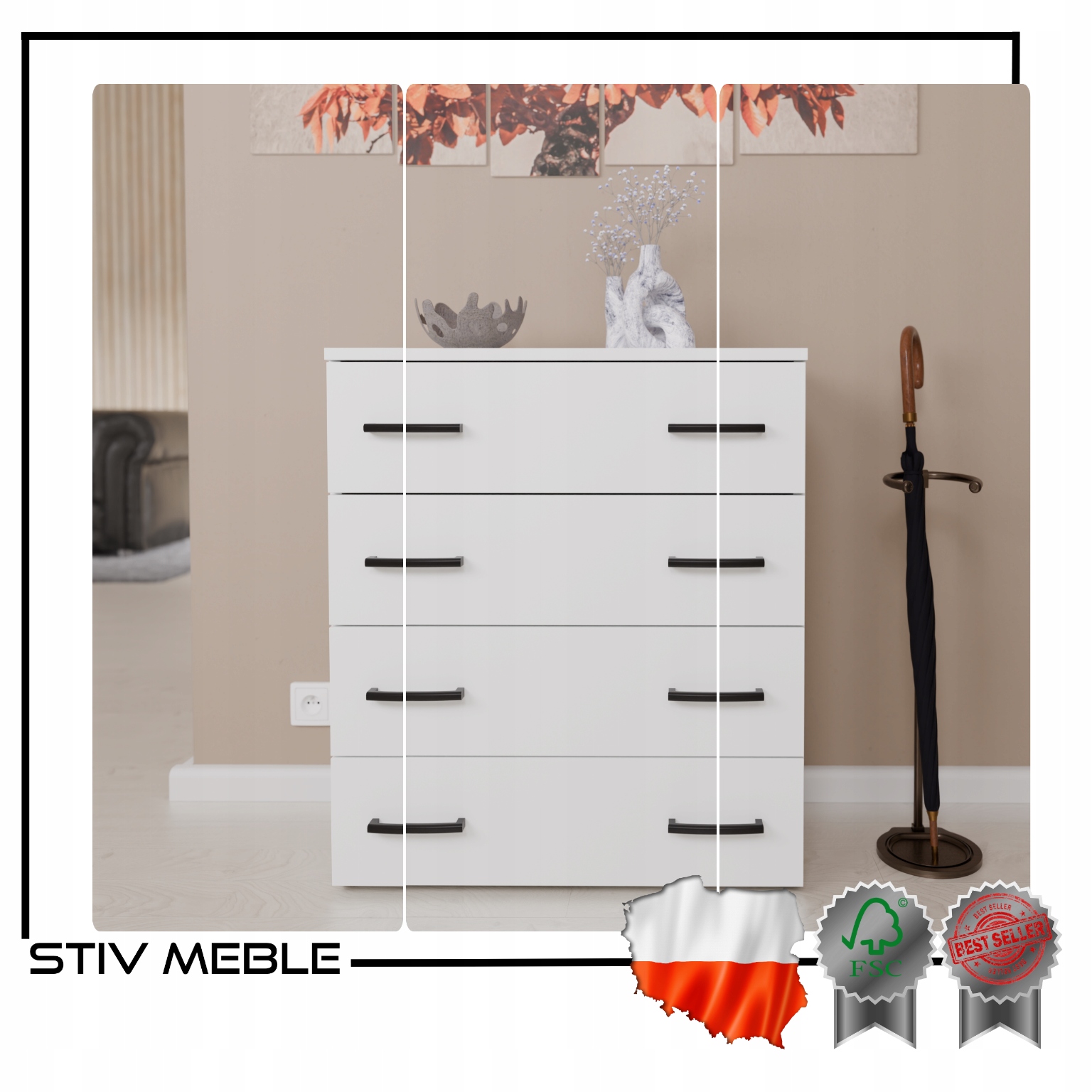 SZAFKA NA BUTY BIAŁA REGAŁ PÓŁKA STOJAK DO PRZEDPOKOJU ORGANIZER NA BUTY Maksymalna liczba par butów więcej