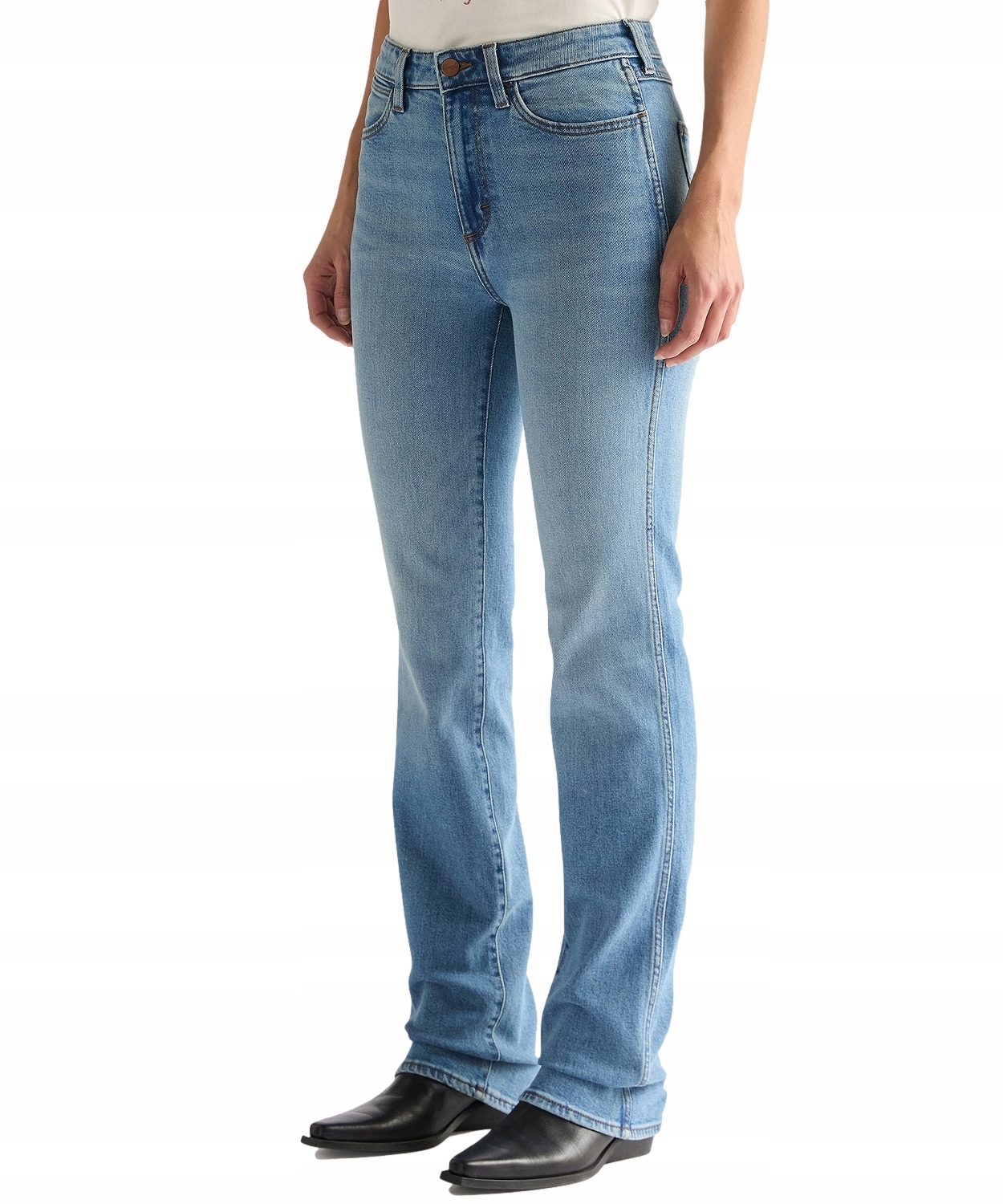 Džíny Wrangler Straight 112378267 Marbled Pebble W 28 L 30