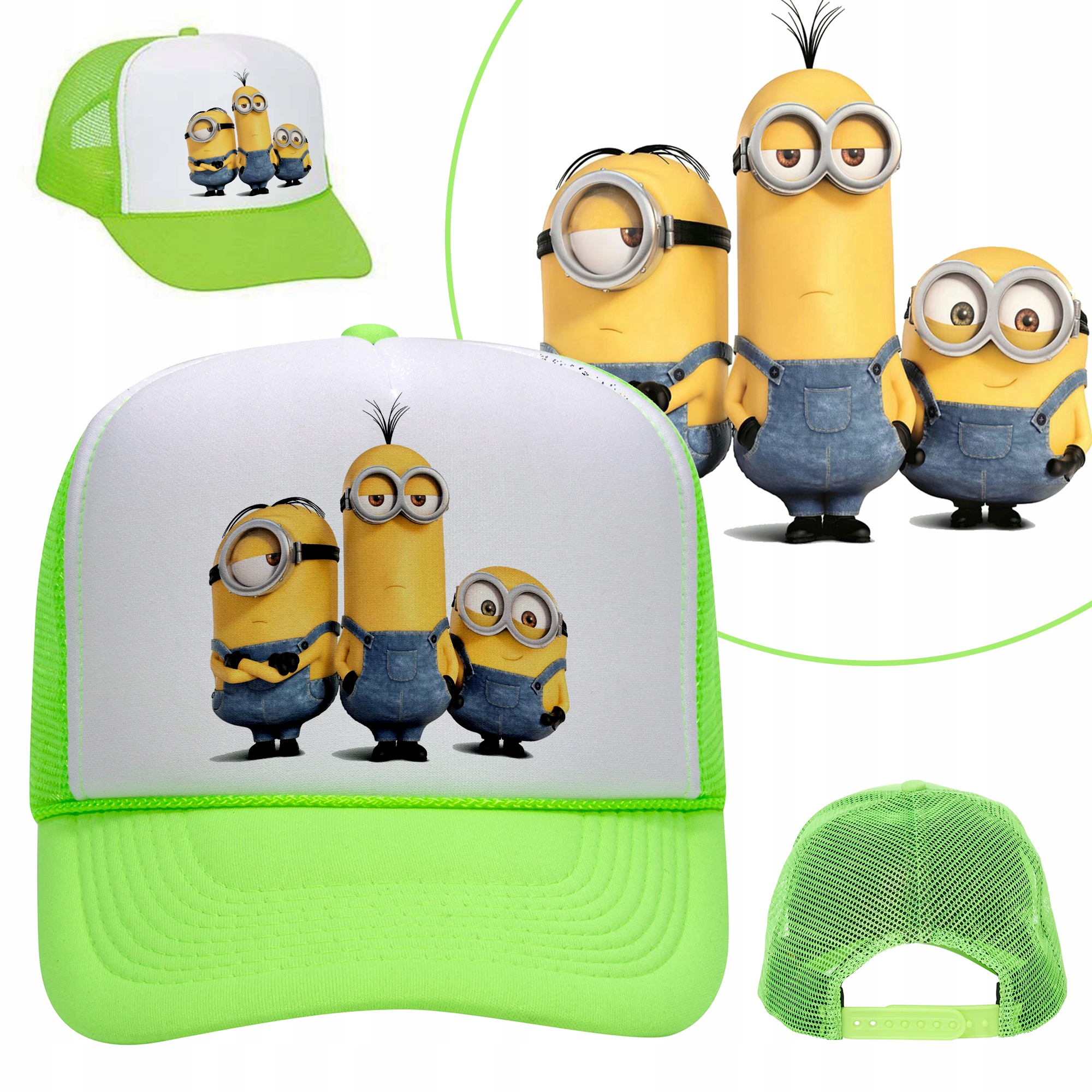 

Czapka Limonka z Daszkiem Na Lato Bajkowe