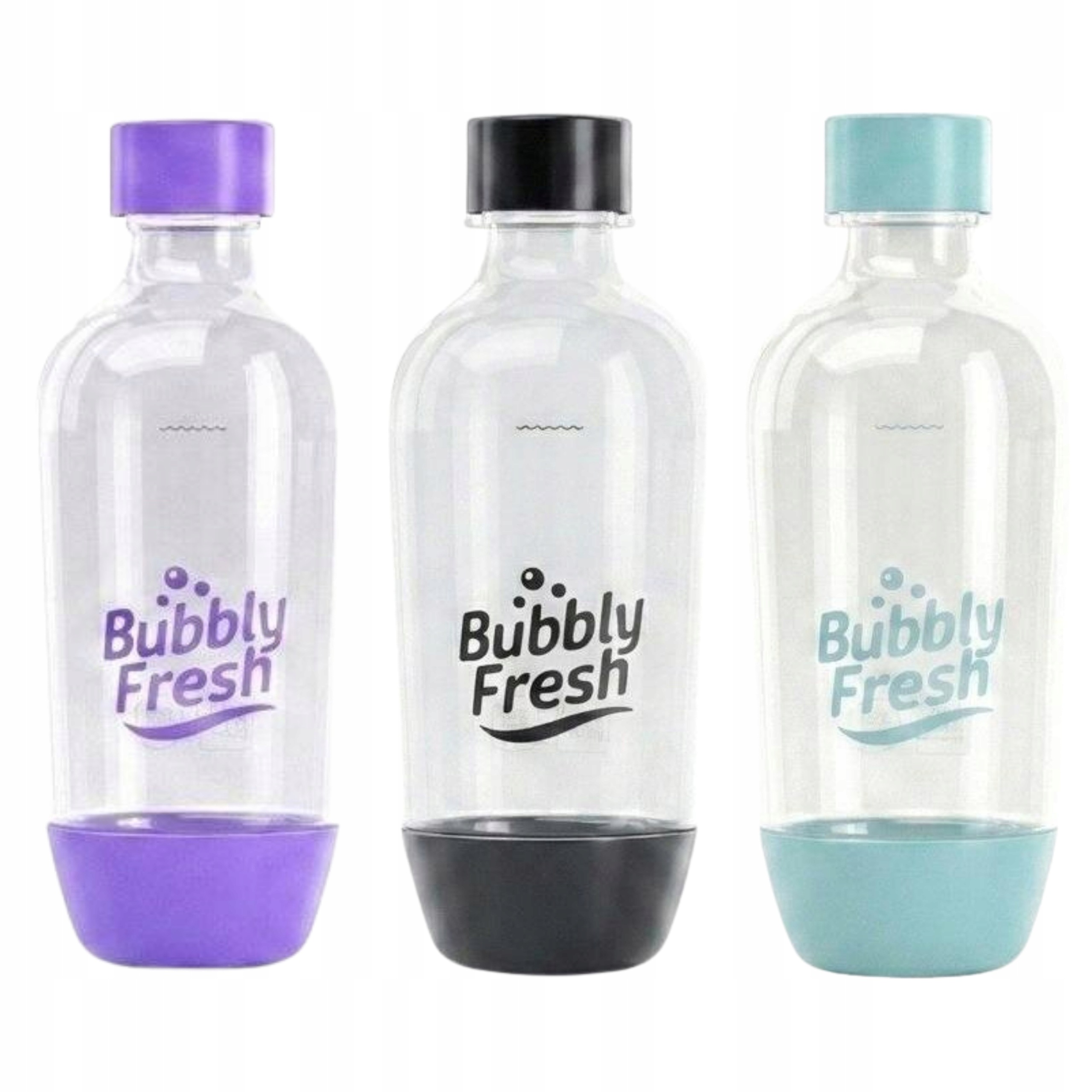 Láhev Bubblyfresh Slim 0,5L výrobníku sody SodaStream Černá Modrá Fialová