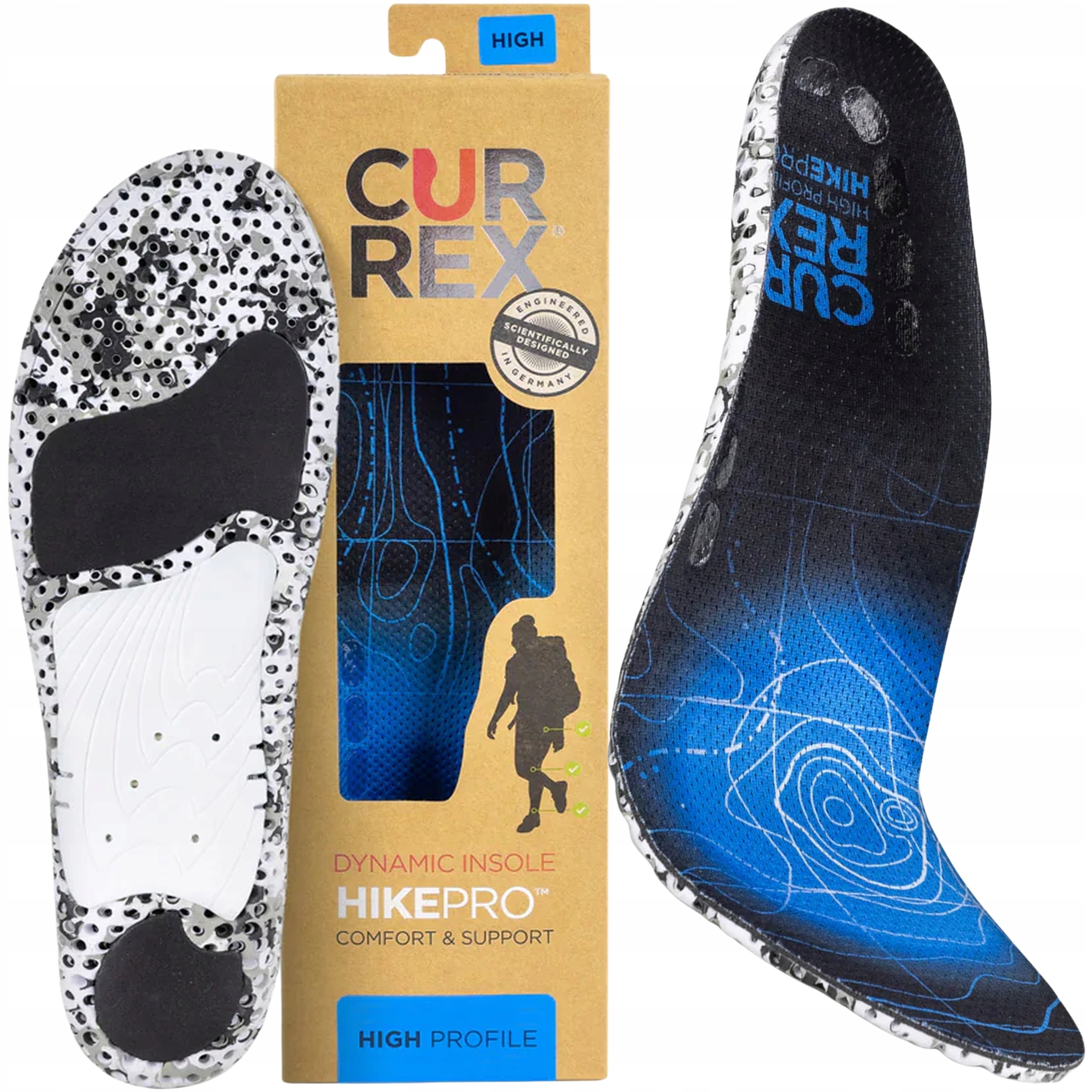 Wkładki do Butów Trekkingowych Amortyzujące Currex Hike Pro High M