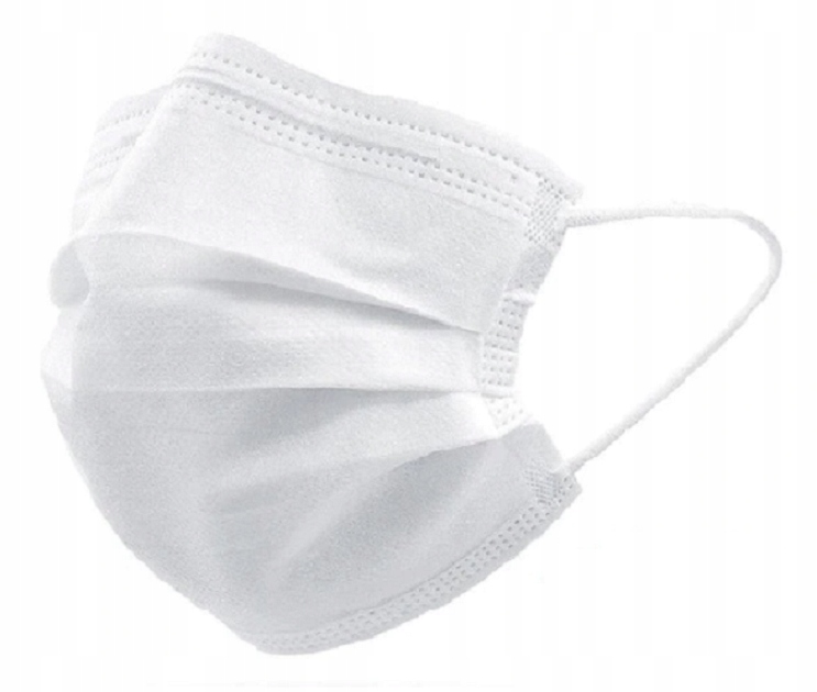 

Maska Maseczka Ochronna 3 Warstwowa Na Twarz biała