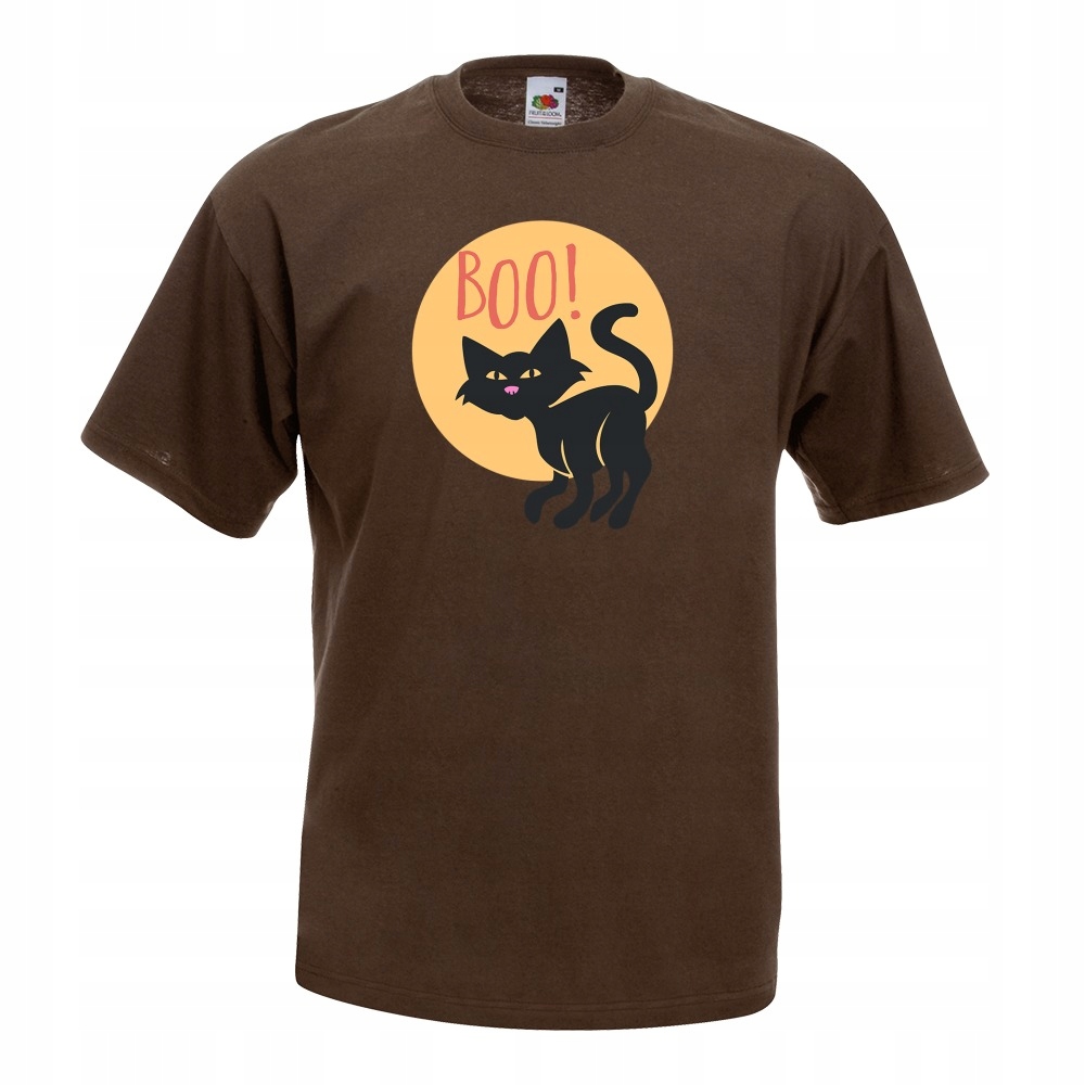 

Koszulka kot boo halloween XXL brązowa