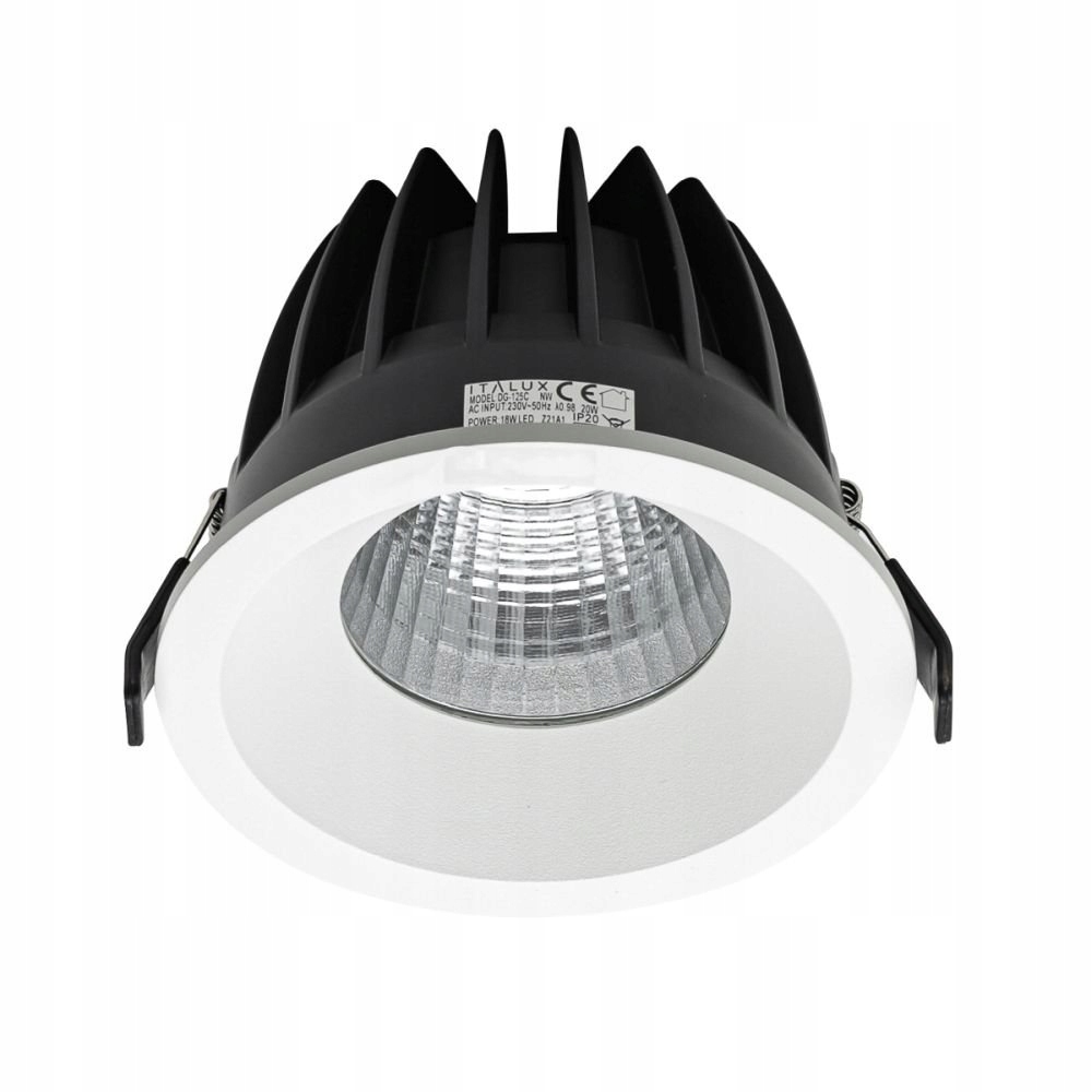 Zápustné hermetické očko IP54 Led 18W Rezzo DG-125C/WK-WW/70 Ita