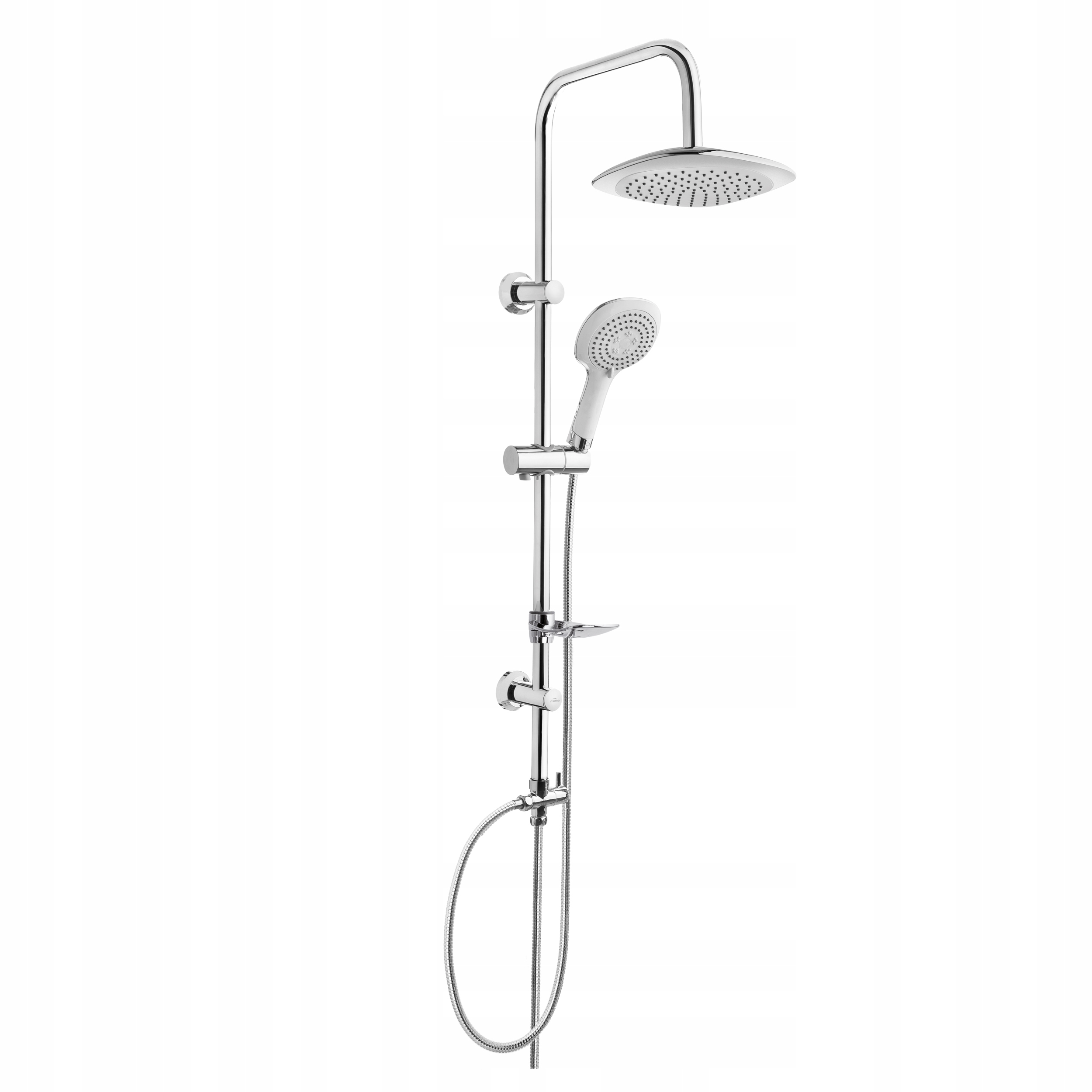 Invena Dažďová sprcha Elea biela chróm, AU-82-001-M.