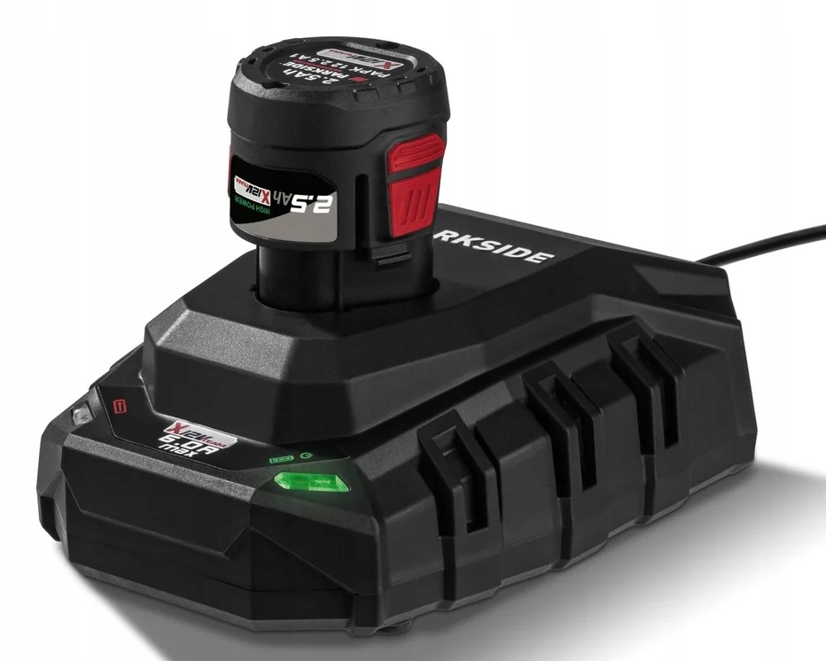 PARKSIDE PERFORMANCE ładowarka 12V 6A/100W + akumulator PAPK 12V 2.5Ah ...