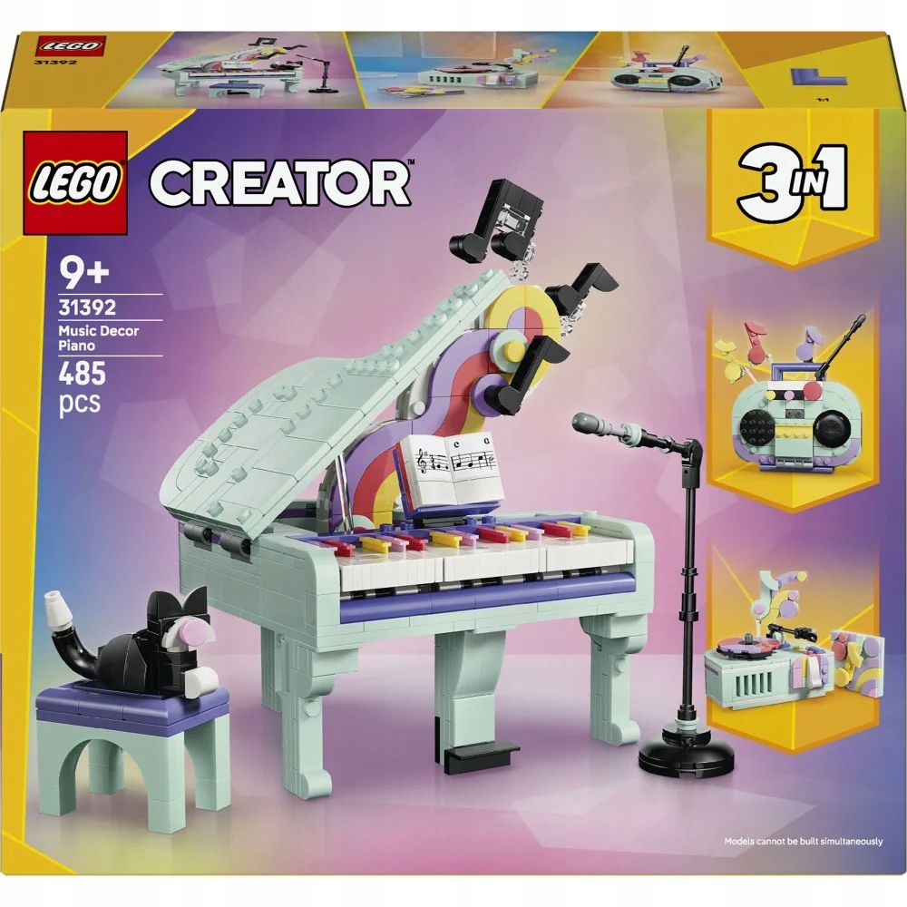 Lego Creator Dekorativní klavír s kočkou 3v1 31392