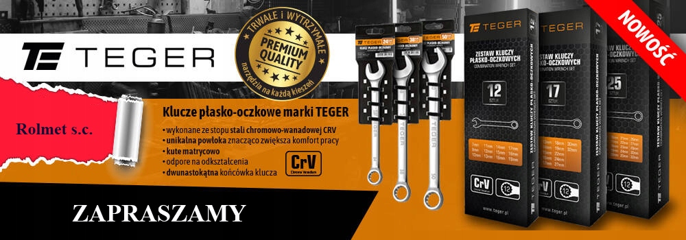 Klucz płasko-oczkowy 23 mm TEGER EAN (GTIN) 5902287228199