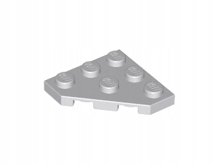 

Lego 2450 Płytka narożna 3x3 j szara 5szt