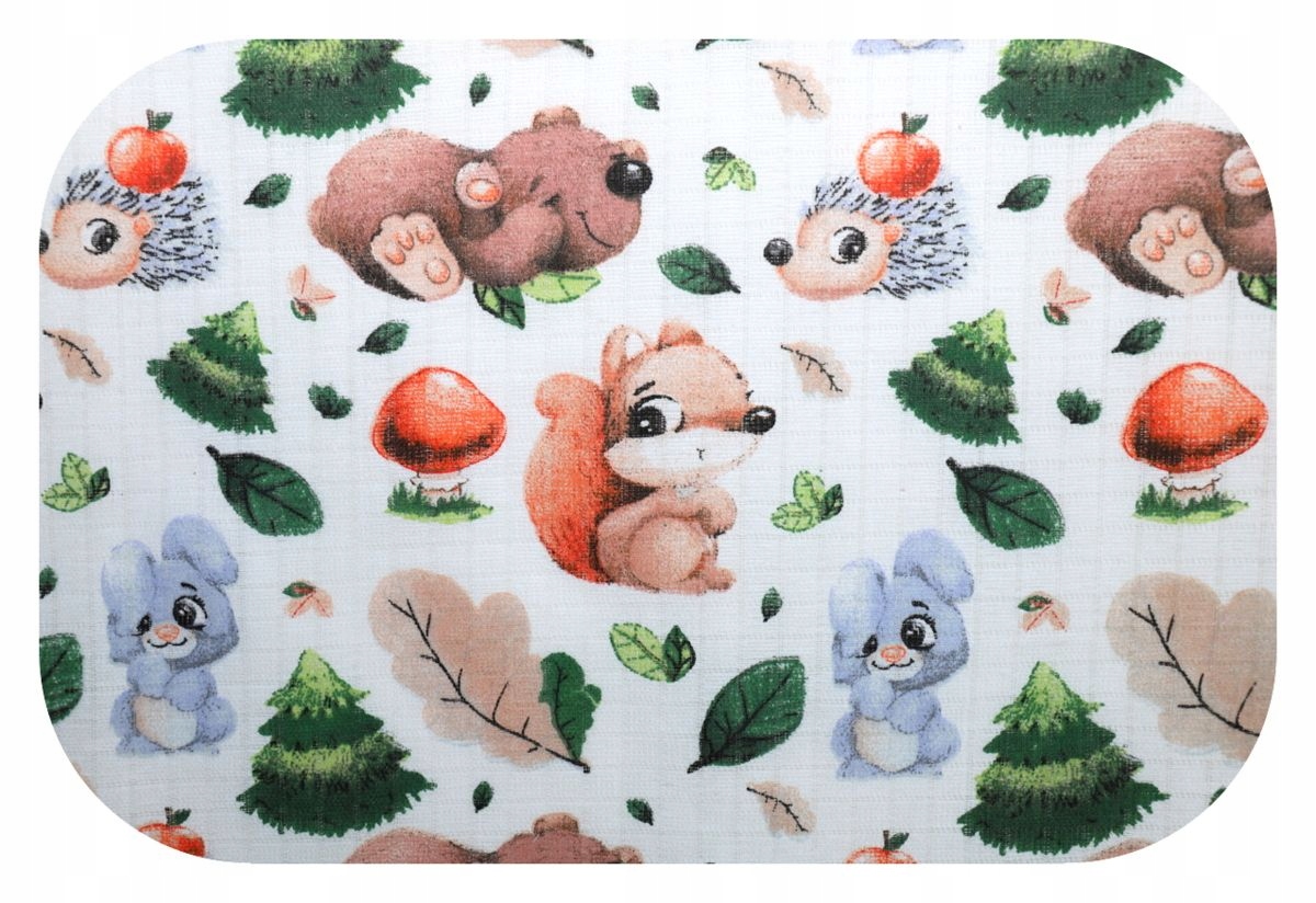 PIELUSZKA TETROWA DRUK BAWEŁNA 100% JESIENNE SCHADZKI