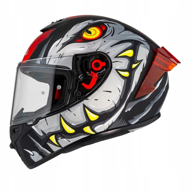Prilba Nzi Trendy Raptor Black Grey Red Matt čierna šedá červená Darčeky