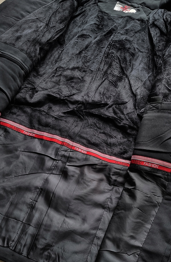 CIEPŁA KURTKA MĘSKA SOFTSHELL FUTERKO 5000 ZIMOWA KAPTUR CZARNA rozmiar XL Rodzaj softshell