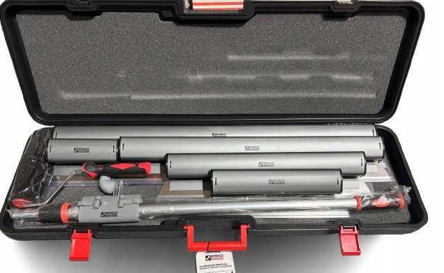 Zestaw Aluminiowych Szpachli Do Gładzi 9 Elem. Szpachle Adapter Wałek Kij