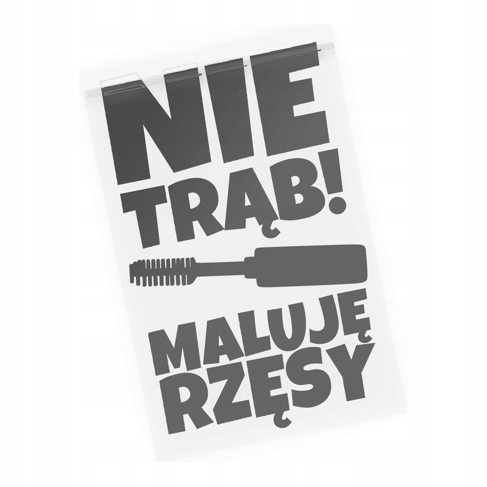Naklejka Nie Trąb Maluję Rzęsy Dla Kobiet Na Auto Zabawna Dla Niej