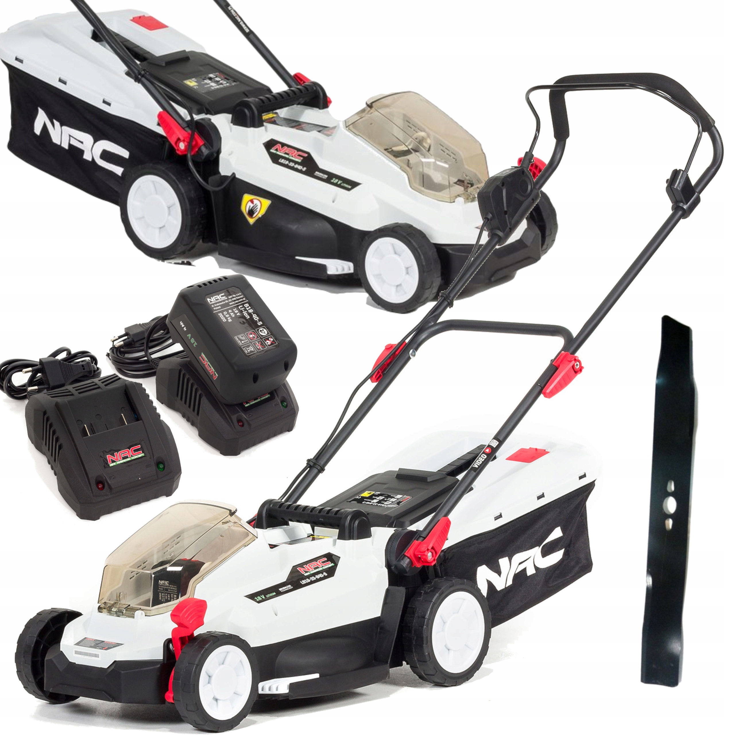 

Kosiarka Akumulatorowa Nac 18 V 33 cm 3w1 +aku 4Ah